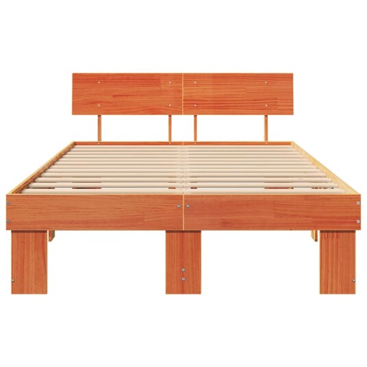 Sengestamme Voksbrun 140 x 190 cm Massiv furu tre