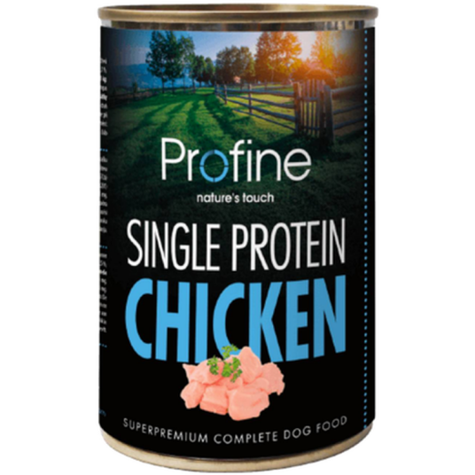 Dog Single Protein Chicken 400G X 6 Hund Hundefôr Våtfôr Profine