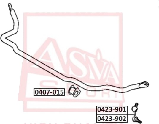 Foring, stabilisator ASVA 0407-015