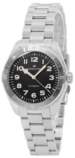 Hamilton Herreklokke H70315130 Khaki Field Sort/Stål Ø41 mm