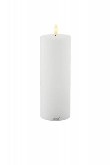 Sille Exclusive LED-lys, Ø75 H200, batteri, hvit