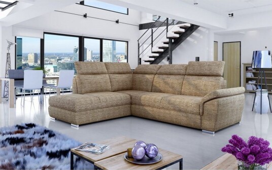 Seksjon Eltap Loreto 260x210x102 cm Berlin 03 Beige Venstre