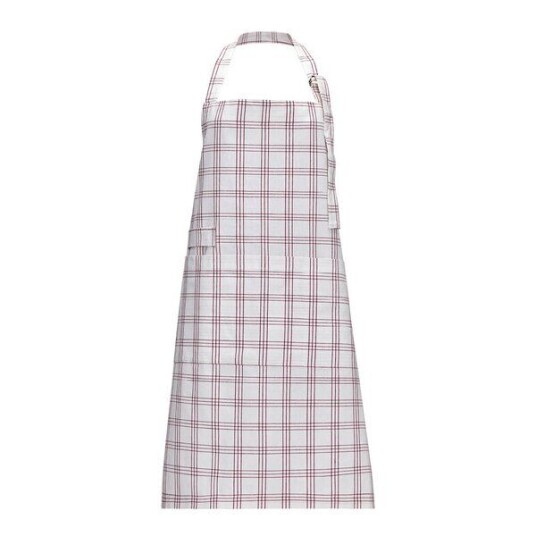 Nicolas Vahé Chef forkle 87 cm rød/hvit Nicolas Vahé Chef forkle 87 cm rød/hvit