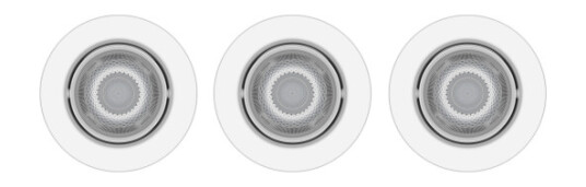 PHILIPS IMPALA 6W 2700K INNFELTE LED-SPOTLYS 3 STK HVITE 929002663633 PHILIPS IMPALA 6W 2700K INNFELTE LED-SPOTLYS 3 STK HVITE 929002663633