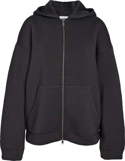 Noisy May Curve - Hettegenser Nmweek L/S Scuba Hoodie Jrs Cur - Grå