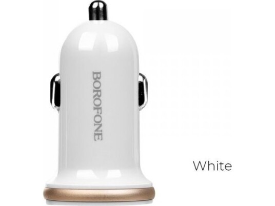 Borofone - 2X Usb Billader, Hvit