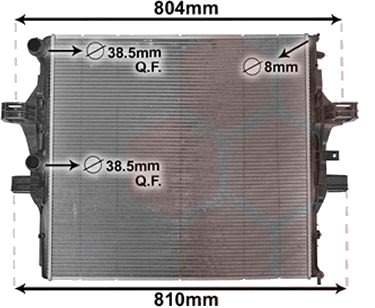 VAN WEZEL 28002125 Radiator motorkjøling