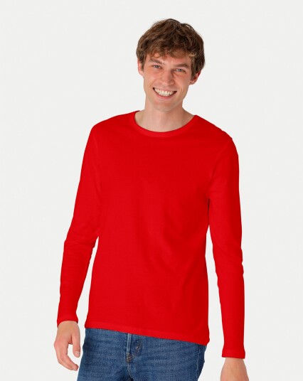 Neutral Organic   Mens Long Sleeve T shirt Rød