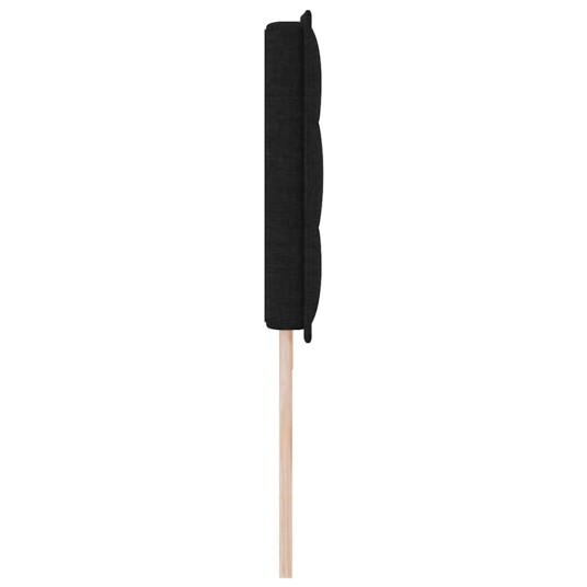 Hodegavel Linje Design Svart 200 cm Stoff