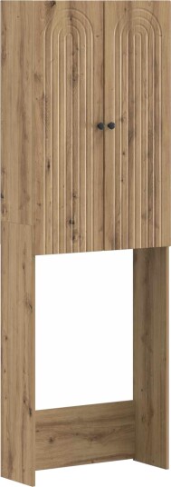 vidaXL Toalett skap ALKMAAR Artisan eik 66 x 25,5 x 190 cm