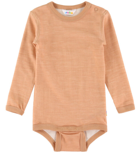 Joha Body L/æ Ull/Bambus Fersken Joha 90 Langermet Body Rosa