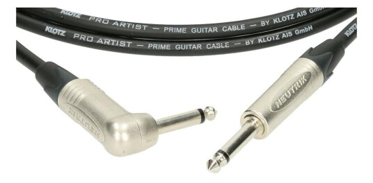 Klotz Pro Artist Ubalansert Gitar Kabel M Vinkel Jack 6m Klotz Pro Artist Ubalansert Gitar Kabel M Vinkel Jack 6m