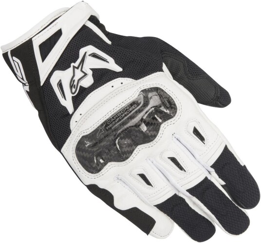Alpinestars SMX-2 Air Carbon V2 Motorsykkel hansker 2XL Svart Hvit