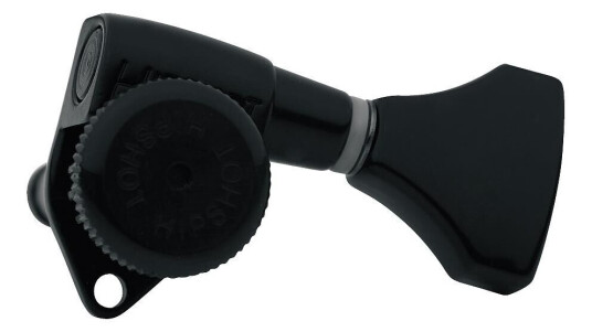 Hipshot Grip-Lock Open Guitar Tuning Machines - Bass Side Left - Svart