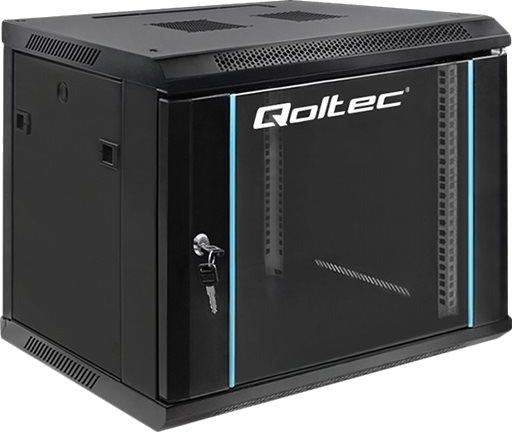 Qoltec Rack Skap Svart 9U 19" Qoltec Rack Skap Svart 9U 19"