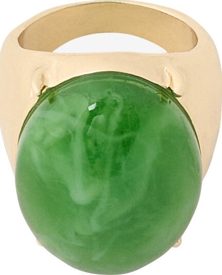 Ellos Collection Ring med stein Grønn
