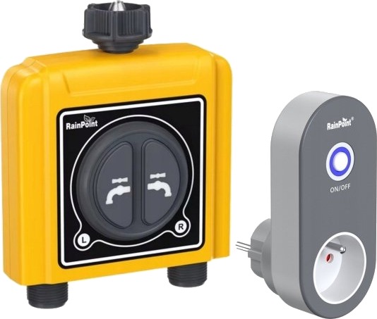 Aptel Intelligent Dobbeltventil For Vanningssystem Med Wifi Bro Twg004wrf+Ttv203wrf Tuya Smart Rainpoint Aptel Intelligent Dobbeltventil For Vanningssystem Med Wifi Bro Twg004wrf+Ttv203wrf Tuya Smart Rainpoint