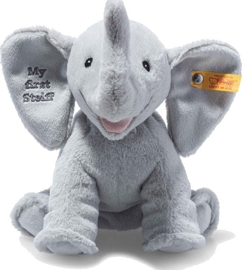 Steiff | My First Steiff Ellie Elephant | Lysegrå | 24 cm
