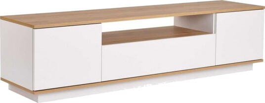 Meni TV benk 180 cm Natur/Hvit Meni TV benk 180 cm Natur/Hvit