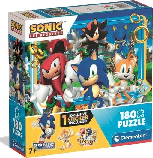 Clementoni Puzzle Square Box Sonic 4 180 pieces 2D Puslespill