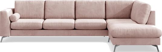 Ocean Lyx 4 seters Høyrevendt L formet Sjeselongsofa i Manchester Rosa Ocean Lyx 4 seters Høyrevendt L formet Sjeselongsofa i Manchester Rosa