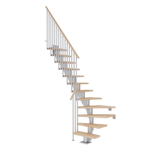 Dolle Frankfurt L-trapp I Pearl Grey -classic Iii-oljeret Bøk-75-12 - Loddret Høyde 240 279 Dolle Frankfurt L-trapp I Pearl Grey -classic Iii-oljeret Bøk-75-12 - Loddret Høyde 240 279