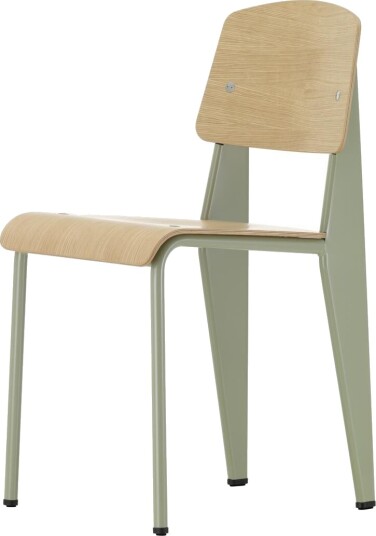 Vitra Standard Spisestuestol Prouvé Gris Vermeer/Eik Vitra Standard Spisestuestol Prouvé Gris Vermeer/Eik