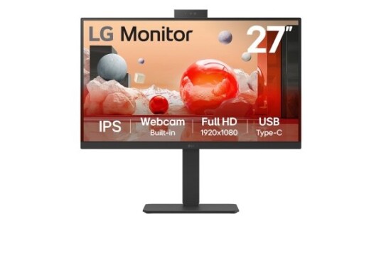 LG 27" IPS Gamingskjerm 1920x1080 100Hz med USB-C og KVM-switch, Sort