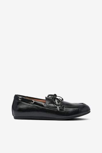 Bianco Loafers biaMarlene Boat Shoe Faux Leather Svart