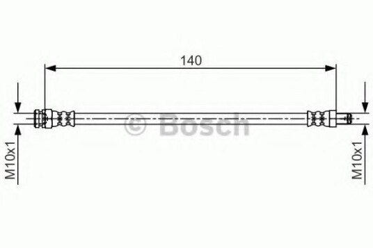 Bremseslange BOSCH 1 987 481 706 Bremseslange BOSCH 1 987 481 706