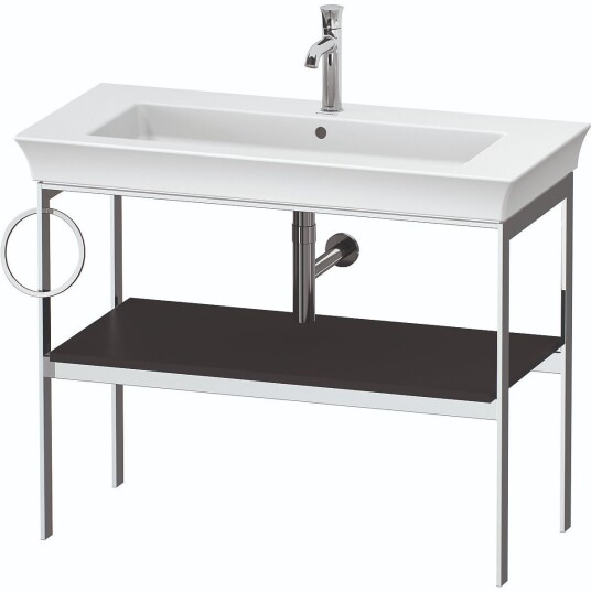 Duravit White Tulip Metallkonsoll 98,4x45x76 cm Grafitt Matt/Krom