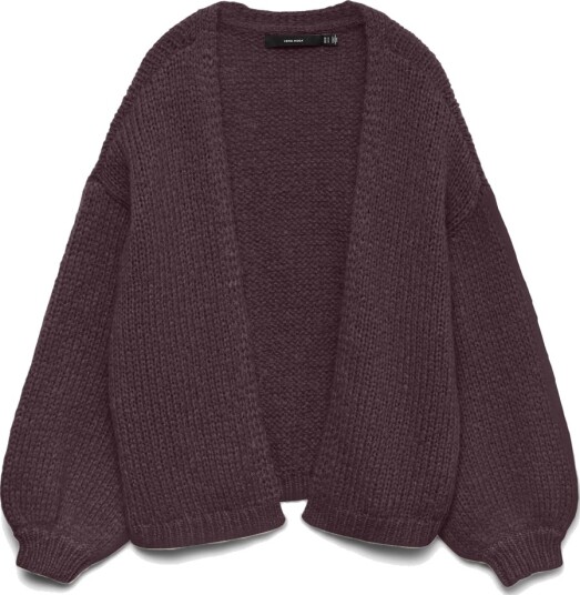 Vero Moda Maybe Long Sleeve Open Cardigan Burgunder XXL