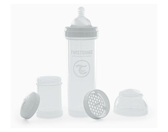 Twistshake Tåteflaske AntiColic 330ml Hvit
