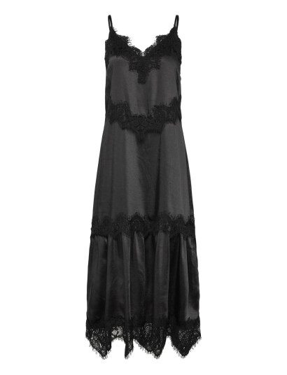 Coster Copenhagen Dress With Lace Detail   Black   34