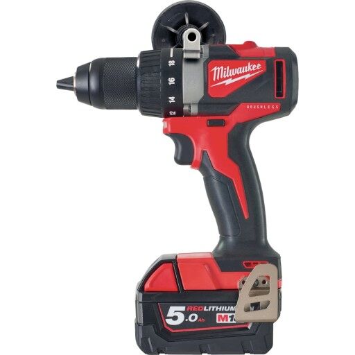 Milwaukee Bor/skrutrekker M18 BLDD2-502X 18V 5.0Ah, med HD-Box