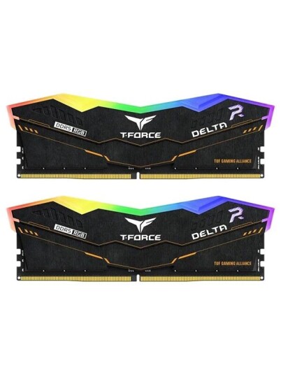 Team Group T-Force Delta TUF RGB DDR5-5600 - 32GB - CL36 - Dual Channel (2 pcs) - Intel XMP - Svart med RGB