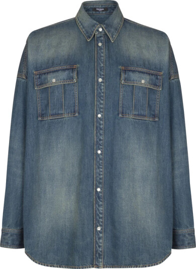 Balmain Herre Skjorter Blå 4XL, Balmain Herre Skjorter Blå 4XL,