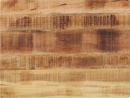 Bordplate 80x60x3,8 cm rektangulær grovt heltre mango