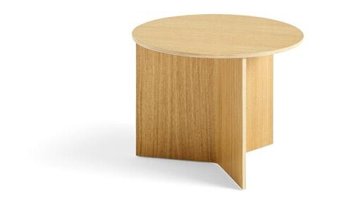 HAY Slit Wood Sofabord Rundt Ø45 Lakkert Eik