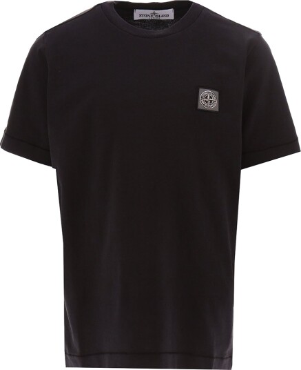 Stone Island T skjorte Svart m. Logo Stone Island 8 år 128 T skjorte