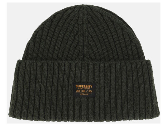 Superdry Workwear Knitted Beanie Hat Surplus Goods Olive Green Onesize Pannebånd Superdry Workwear Knitted Beanie Hat Surplus Goods Olive Green Onesize Pannebånd
