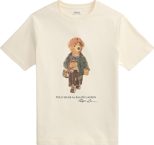 Polo Ralph Lauren T skjorte Eiendom Cream Polo Ralph Lauren 18 20 år T skjorte Beige Hvit