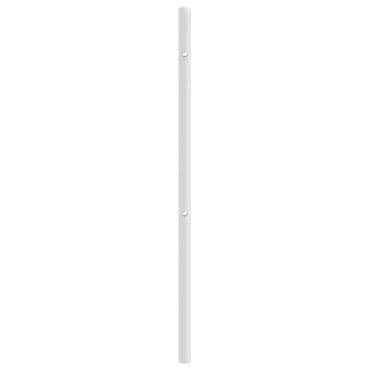 vidaXL Sengegavl i metall hvit 160 cm