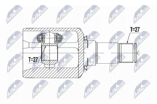 Nty Drivknute drivaksel NTY NPW ME 092