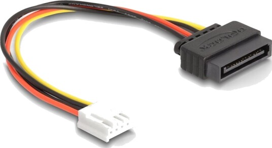 Delock Strømadapter Sata Strøm Hann Til 4 Pin Mini Strømkontakt Hunn 15 Cm