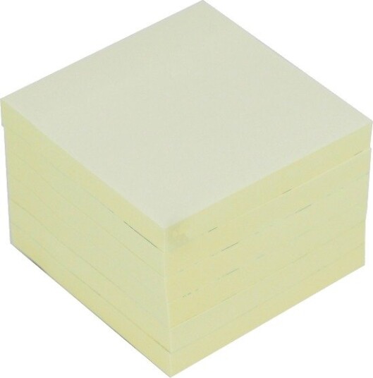 Sticky Notes, 76X76mm, Pastel Yellow, 6-Pack