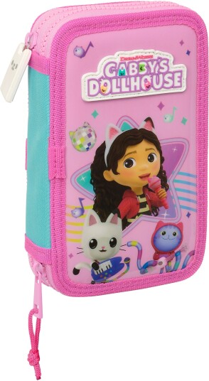 Gabby's Dollhouse Dobbeltpennal Rosa