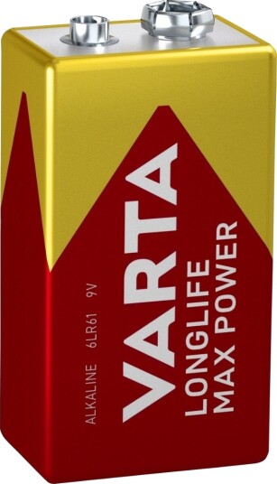 Varta Longlife Max Power 9V Alkalisk Batteri – Engangsbatteri