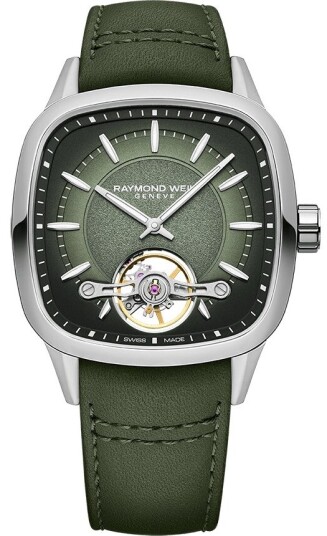 Raymond Weil Herreklokke 2790 STC 52051 Freelancer Grønn/Lær 40x40 Raymond Weil Herreklokke 2790 STC 52051 Freelancer Grønn/Lær 40x40