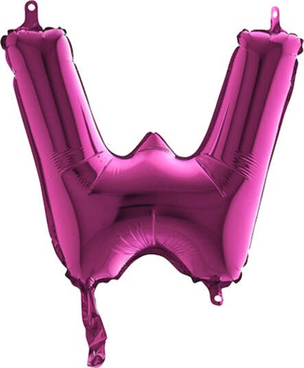 Ballongkungen Bokstavballong Mini Rosa Bokstav W 14421F